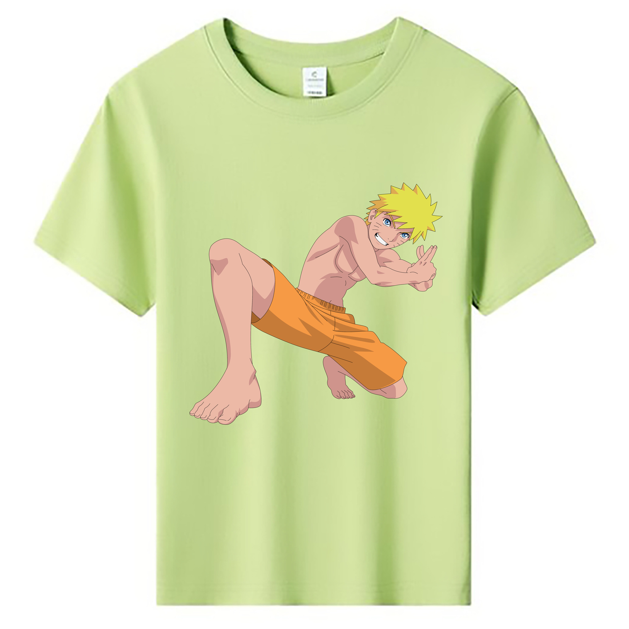（画像用） NARUTO -ナルト- うずまき ナルト Uzumaki Naruto 綿100％キッズTシャツ（フロントプリント）